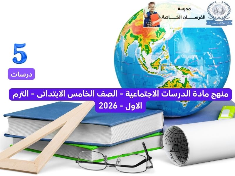 محمي: منهج مادة الدرسات – الصف الرابع الابتدائى – الترم الاول – 2026